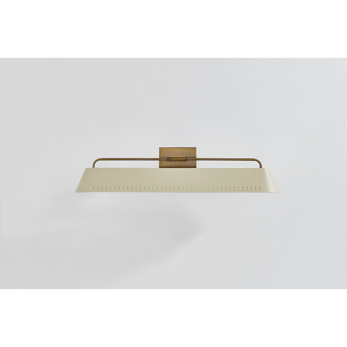 Rowan 30 watt 25 inch Patina Brass and Soft Sand Picture Light Wall Light